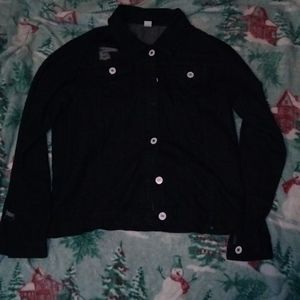 Black, jean jacket, xxl